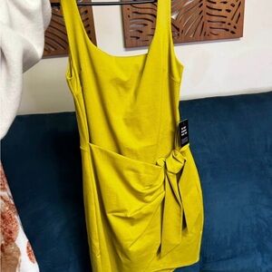 Express Vibrant Yellow Mini Dress